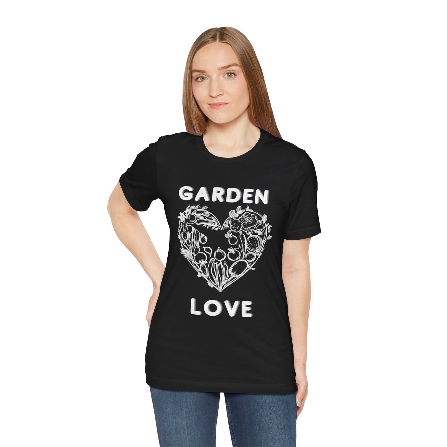 Garden Love | Botanical Heart Minimalist T-Shirt