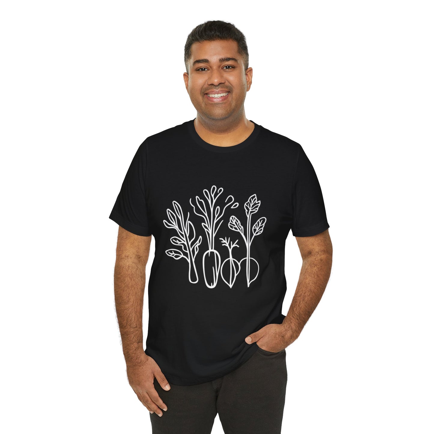 Rooted in Nature | Minimalist Botanical Harvest T-Shirt