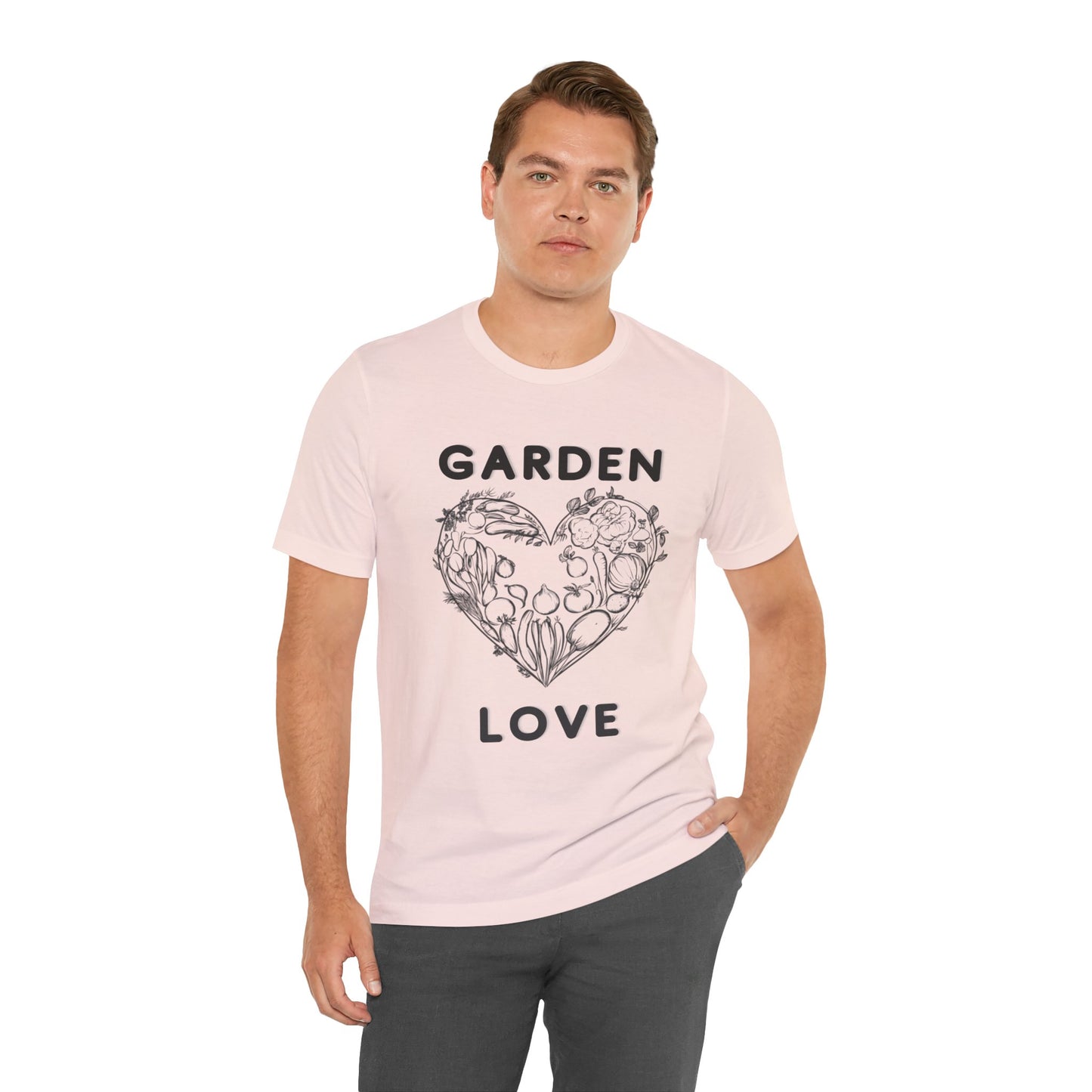 Garden Love | Botanical Heart Minimalist T-Shirt
