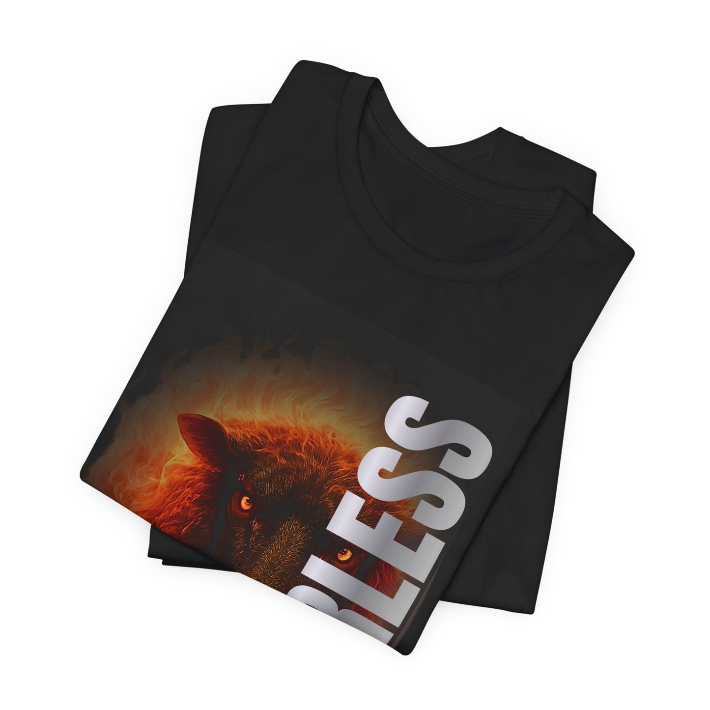 Fearless Fiery Sheep Graphic T-Shirt