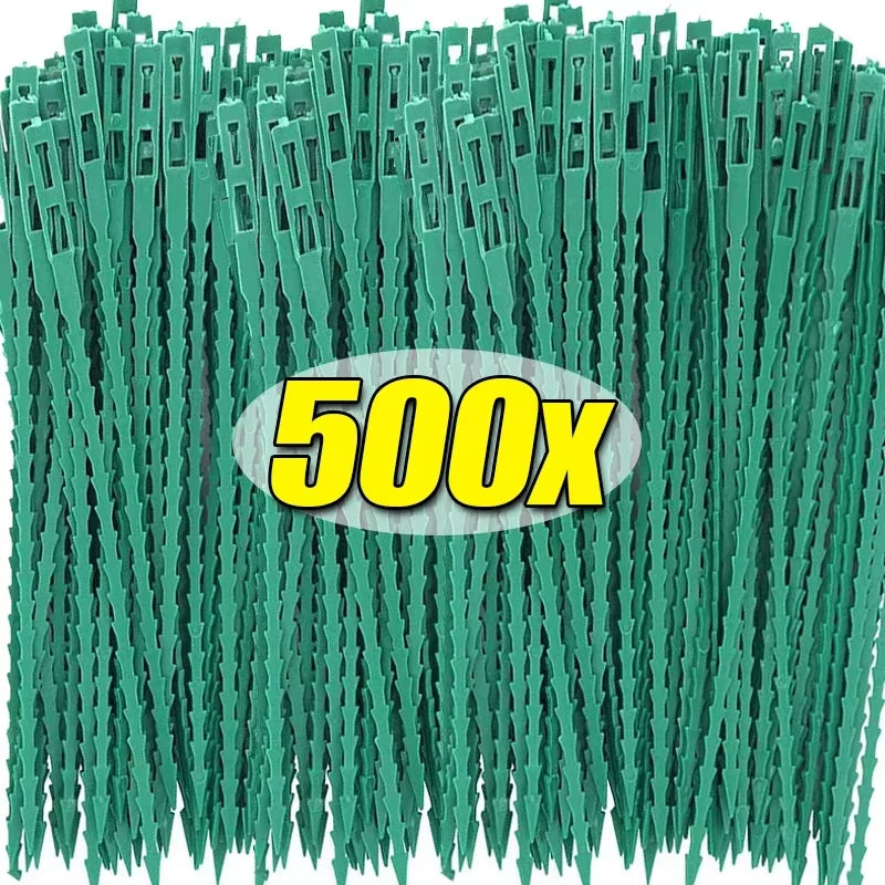 Reusable Garden Cable Ties Plant Vine Tree Shrubs Support Fastener Locking Nylon Adjustable Zipper Cables Ties Organizer Tools