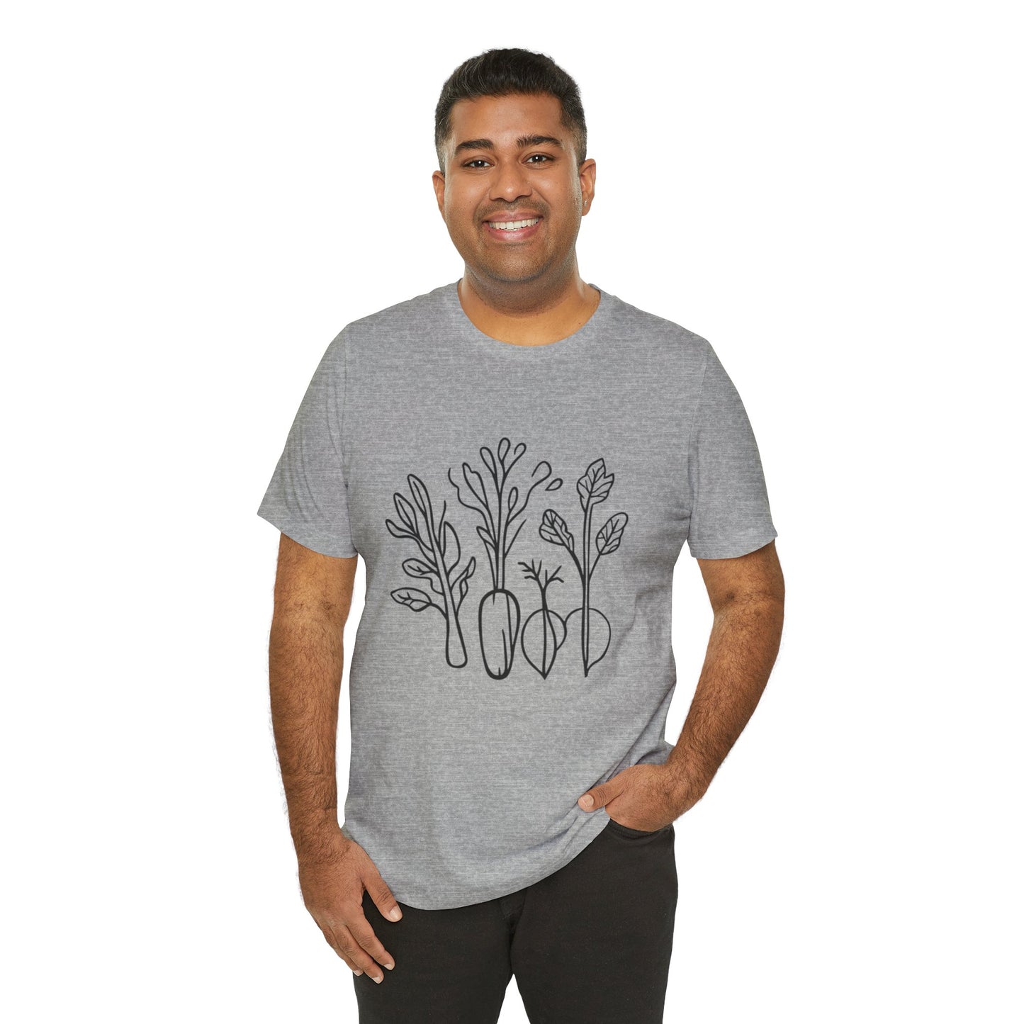 Rooted in Nature | Minimalist Botanical Harvest T-Shirt