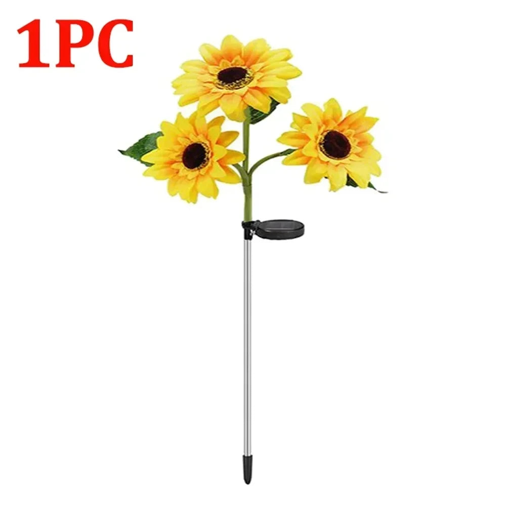 Sunflower LED Solar Lights Outdoor Decor