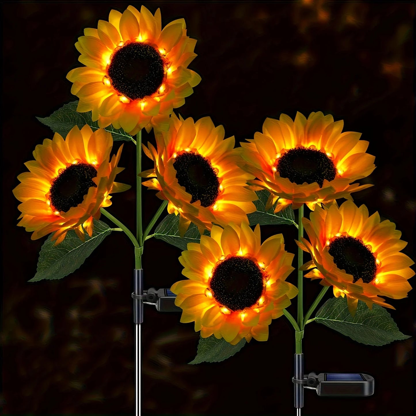 Sunflower LED Solar Lights Outdoor Decor