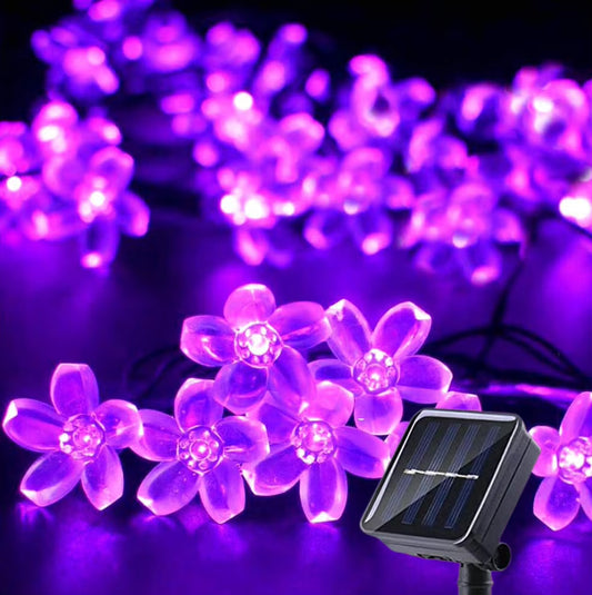 Solar Garden String Flower Lights 